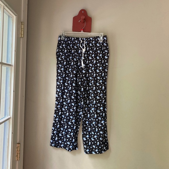 Chaps Black & Blue Floral Pj Set S - Picture 4 of 9